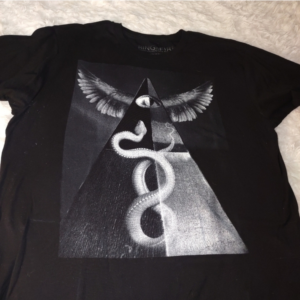 Large Mens Ring of Fire T-shirt